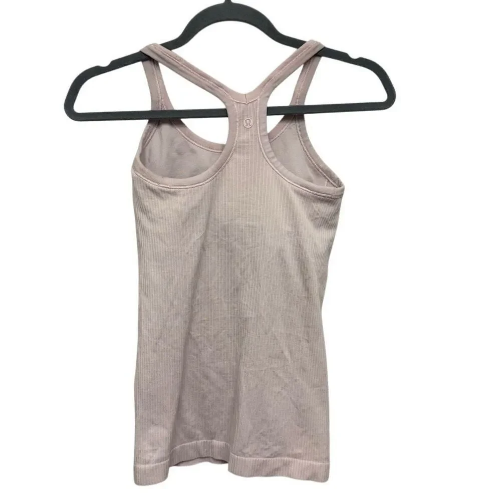 Lululemon lilac ribbed tank top size 4